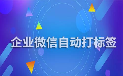 企业微信可以给客户自动打标签吗